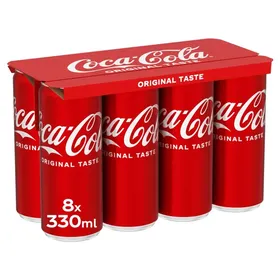 COCA COLA Original taste ή zero 8x330ml