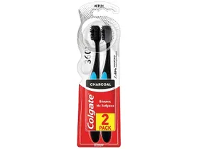 Colgate Οδοντόβουρτσα 360 Black Μέτρια 2τεμ.