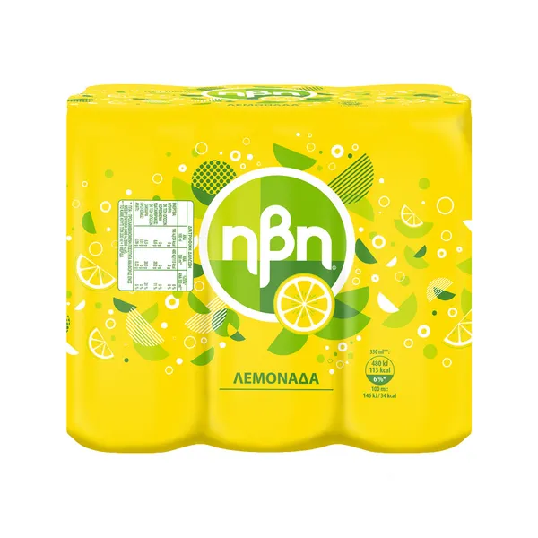 GREEN πορτοκαλάδα, λεμονάδα κουτί 6X330ml