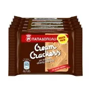 ΠΑΠΑΔΟΠΟΥΛΟΥ Cream Crackers με Σίκαλη Ολικής Άλεσης Vegan 5x47g