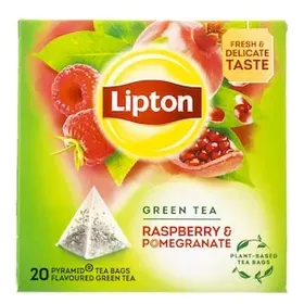 LIPTON Τσάι Πράσινο Raspberry Ρόδι 20x1.4g