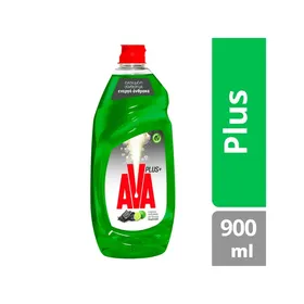 AVA PLUS ΠΡΑΣΙΝΟ ΛΕΜΟΝΙ & ΕΝΕΡΓΟΣ ΑΝΘΡΑΚΑΣ 900ML