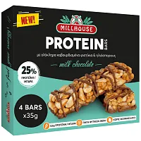 Millhouse Protein Bars Σοκολάτα Γάλακτος 4x140gr