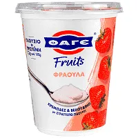 ΦΑΓΕ Fruits Επιδόρπιο Στραγγιστού Γιαουρτιού με Φράουλα 380γρ