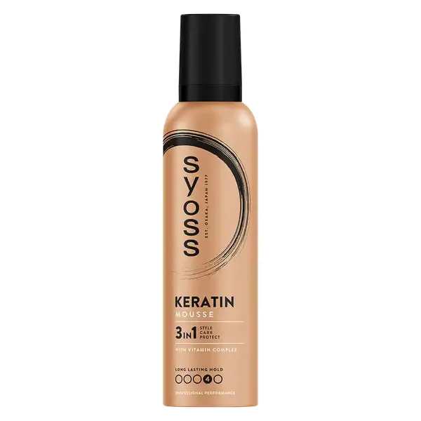 Syoss Keratin Mousse Μαλλιών No4  250ml.
