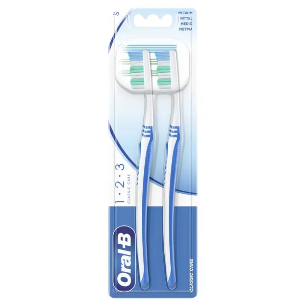 ORAL B Οδοντόβουρτσα Classic Care 40mm Μέτρια 2 Τεμάχια