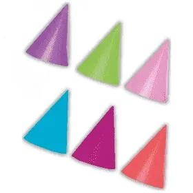Καπέλα Μονόχρωμα Decorata Party Συσκ. 6τεμ