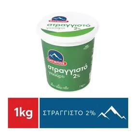 Όλυμπος Γιαούρτι Στραγγιστό 2% Λιπαρά 1kg.