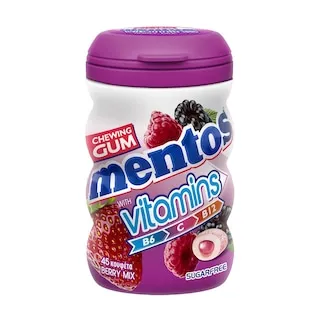 Mentos Τσίχλες Vitamins Berry Mix 45τεμ