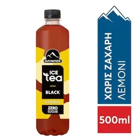 ΟΛΥΜΠΟΣ Ice Tea Μαύρο Τσάι Zero Λεμόνι 500ml