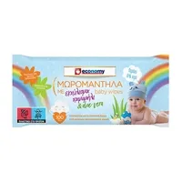 ECONOMY Μωρομάντηλα Aloe & Χαμομήλι 100τεμ