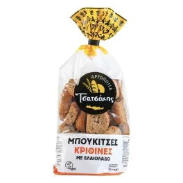 Τσατσάκης Μπουκίτσες Κρίθινες Με Ελαιόλαδο 400gr