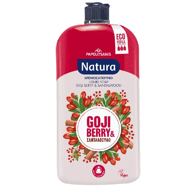 NATURA Κρεμοσάπουνο Goji Berry & Sandalwood Ανταλλακτικό 900ml
