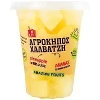 ΑΓΡΟΚΗΠΟΣ φρουτοσαλάτα ανανάς ποτήρι 400g