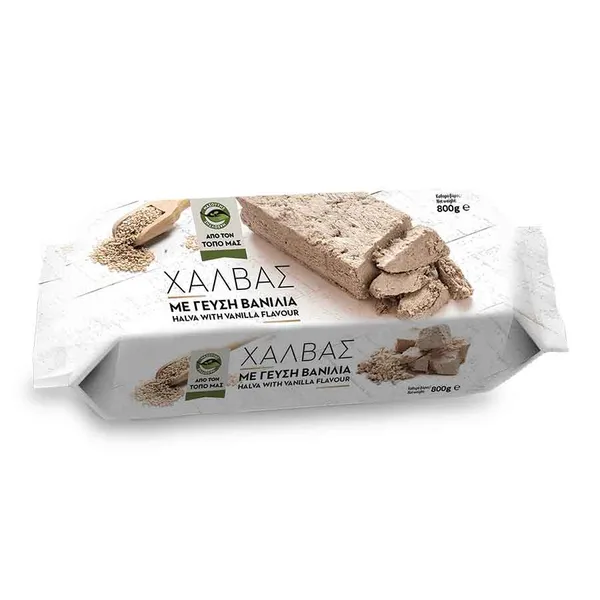 Χαλβάς ΜΑΣΟΥΤΗΣ ΑΠΟ ΤΟΝ ΤΟΠΟ ΜΑΣ βανίλια, κακάο 800γρ.