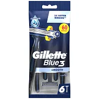 GILLETTE Blue 3 Ξυραφάκια Μιας Χρήσης Smooth 6τεμ