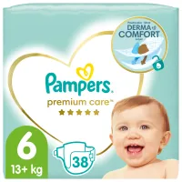 Pampers Πάνες Premium Care Jumbo Box (38τεμ) Νo6