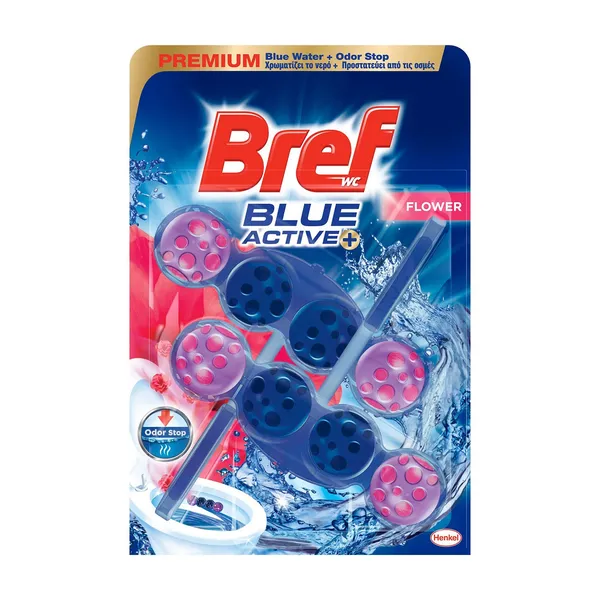 Wc Blue Active+ Στερεό Μπλοκ Τουαλέτας Chlorine 2x50g