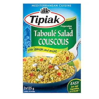 TIPIAK Ταμπουλέ Κους Κους με Λεμόνι Μέντα 2x125g