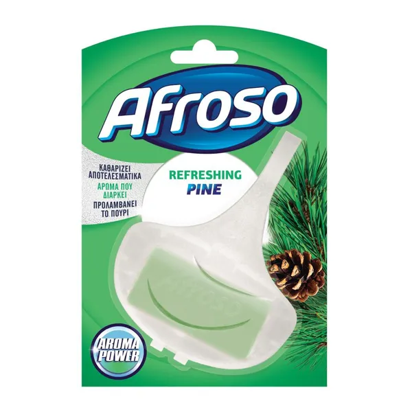 AFROSO Καθαριστικό Block Τουαλέτας Refreshing Pine 40g