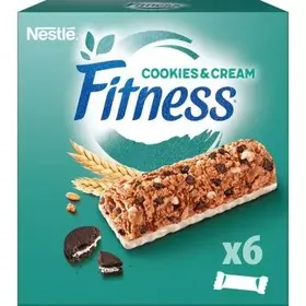Nestle FITNESS® Μπάρες Δημητριακών με Μπισκότο και Λευκή Σοκολάτα 6 μπάρες*23,5g