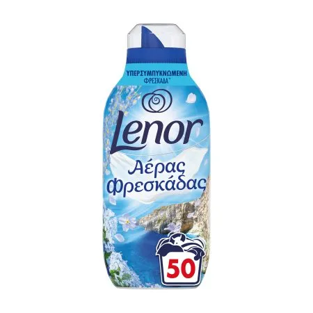 LENOR Fresh Air Υπερσυμπυκνωμένο Μαλακτικό Ρούχων Θαλασσινό Αεράκι 50 πλύσεις