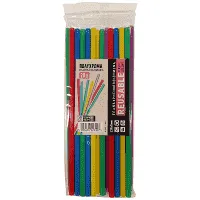 Καλαμάκια Επαναχρησιμοποιούμενα Jumbo 220mm x 7mm 20τεμ
