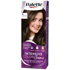Schwarzkopf Palette Intensive Color Creme Βαφή Μαλλιών Nο4 Καστανό