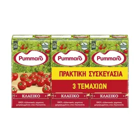 Pummaro Passata Τοματοχυμός Κλασικός 3x250γρ.