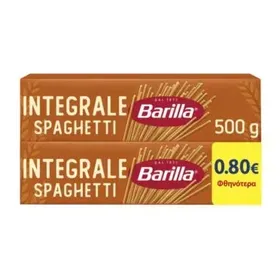 BARILLA ΜΑΚΑΡΟΝΙΑ SPAGHETTI No5 ΟΛΙΚΗΣ ΑΛΕΣΗΣ INTEGRALE 500GR 2-0,80€