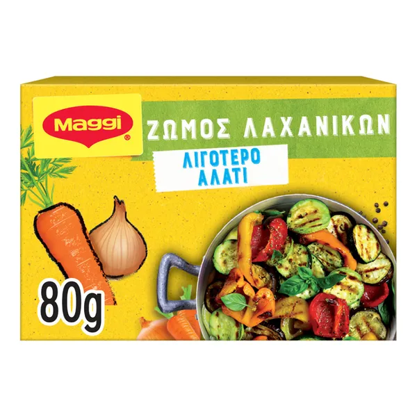 Κύβοι ζωμού με λιγότερο αλάτι MAGGI 80gr