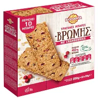 Βιολάντα Μπάρες Βρώμης Cranberries 5x40gr