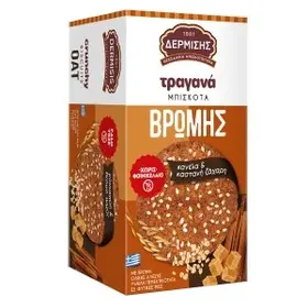 Τραγανά μπισκότα βρώμης με 0% ζάχαρη 180gr