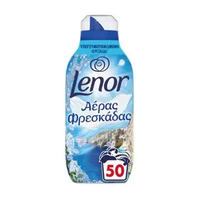LENOR Fresh Air Υπερσυμπυκνωμένο Μαλακτικό Ρούχων Θαλασσινό Αεράκι 50 πλύσεις