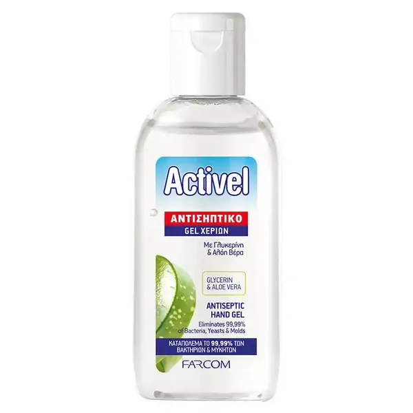 Farcom Activel Αντισηπτικό Τζελ Χεριών Διάφανο 80ml.