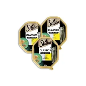 SHEBA Γατοτροφή Πατέ Μοσχάρι και Κοτόπουλο 85g