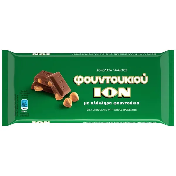 ΙΟΝ Σοκολάτα Γάλακτος με Φουντούκια 100g