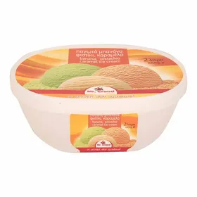 MrGrand Παγωτό Μπανάνα Φιστίκι Καραμέλα 1kg. /2lt.