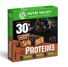 Protein μπάρα με σοκολάτα & cookies ή με σοκολάτα γάλακτος 40γρ.