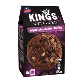 Αλλατίνη Soft Kings Μπισκότα Με Τριπλή Σοκολάτα 160g