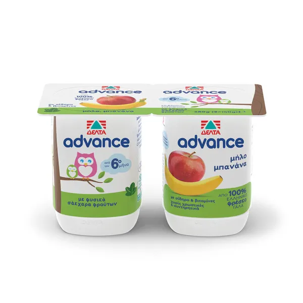 ΔΕΛΤΑ ADVANCE ΜΗΛΟ / ΜΠΑΝΑΝΑ 2Χ140ΓΡ.