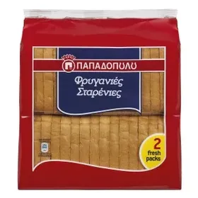 Φρυγανιές ΠΑΠΑΔΟΠΟΥΛΟΥ σταρένιες 255gr ή σίκαλης 160gr