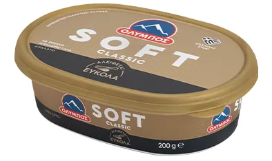 ΟΛΥΜΠΟΣ soft classic αγελάδος 80% λιπ. σκαφάκι 200γρ.