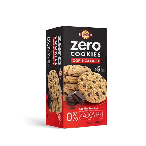 zero cookies βανίλια χωρίς ζάχαρη 170γρ