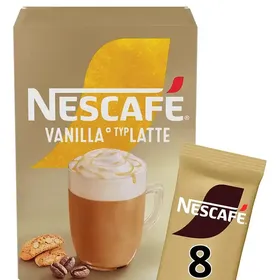 Nescafe Gold Καφές Latte Vanilla Σε Φακελάκια 8τεμ. 136γρ.