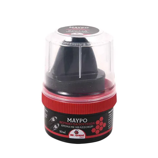MrGrand Βερνίκι Υποδημάτων Κρέμα Μαύρο 50ml.
