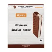 BONORA Σάντουιτς Βανίλια Κακάο 6τεμ 420g