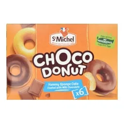 ST. MICHEL Donut Κέικ Σοκολάτα 6x30g