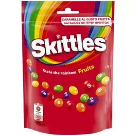 ΚΑΡΑΜΕΛΕΣ SKITTLES ΜΕ ΦΡΟΥΤΑ ΣΑΚΟΥΛΑΚΙ 136G