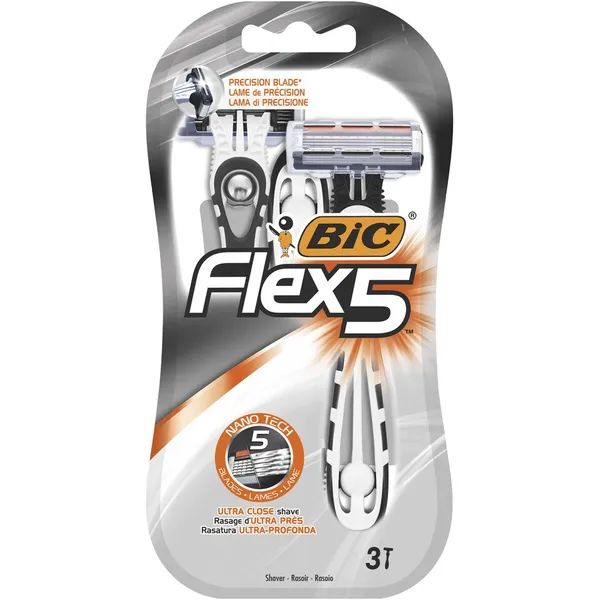 BIC ξυραφάκια Flex 5 5 λεπίδων 3 τεμάχια